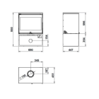 Salamandra a Lenha Roma 700 - Lacunza